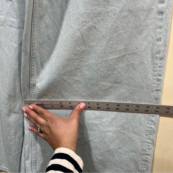 Free people We The Free Ultra Wide Leg Jeans cropped high waisted 28 light wash - Picture 5 of 12